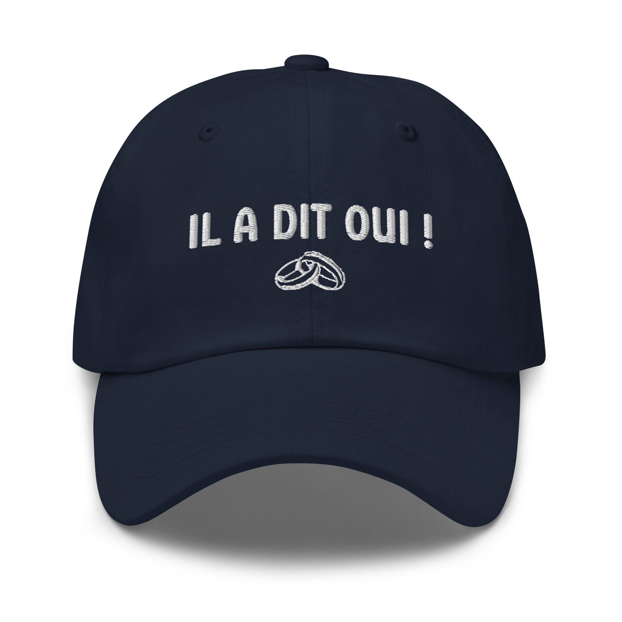 Casquette il a dit oui bleu marine