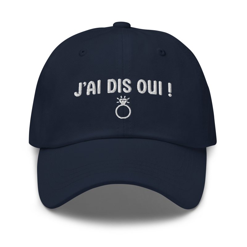 Casquette j’ai dis oui bleu marine Casquette j'ai dis oui bleu marine