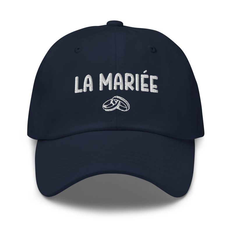 Casquette la mariée bague bleu marine Casquette la mariée bague bleu marine
