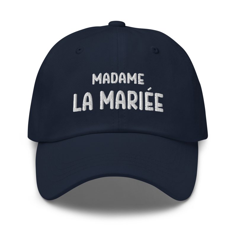 Casquette madame la mariée bleu marine Casquette madame la mariée bleu marine