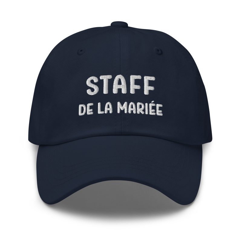 Casquette staff de la mariée bleu marine Casquette staff de la mariée bleu marine