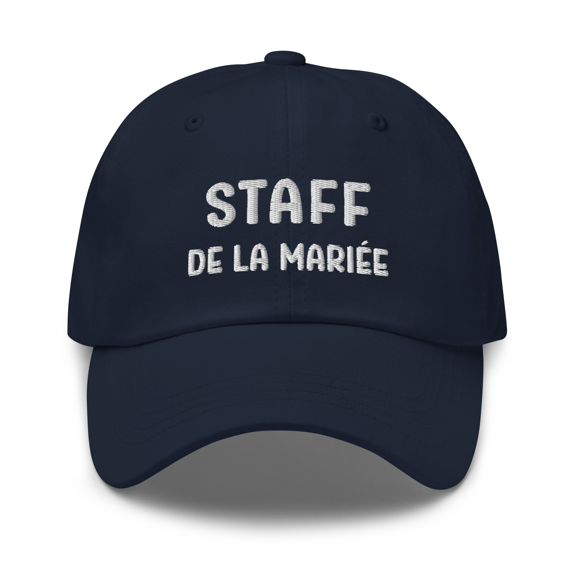 Casquette staff de la mariée bleu marine