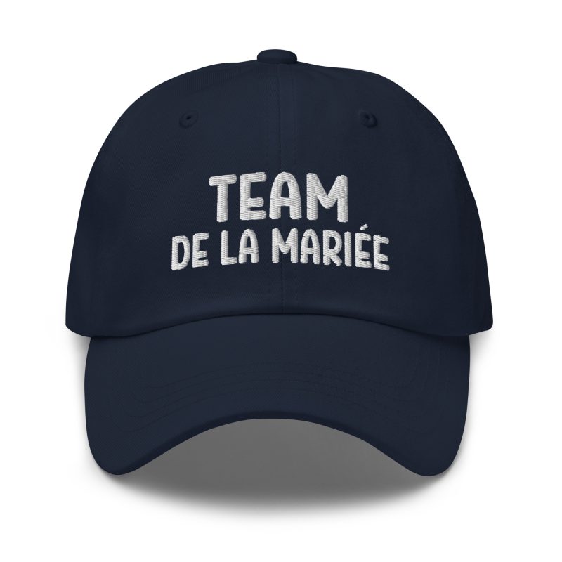 Casquette team de la mariée bleu marine Casquette team de la mariée bleu marine