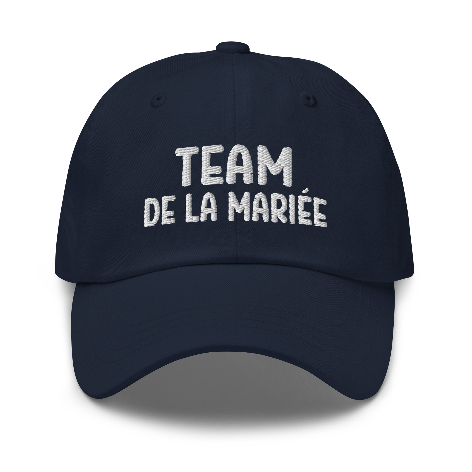 Casquette team de la mariée bleu marine