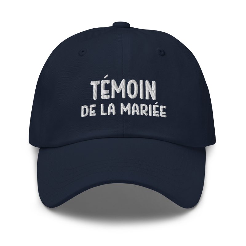 Casquette témoin de la mariée bleu marine Casquette témoin de la mariée bleu marine