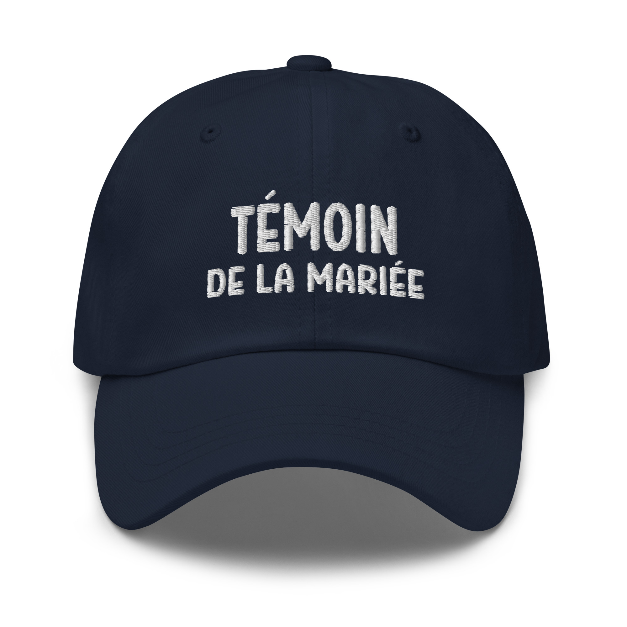 Casquette témoin de la mariée bleu marine