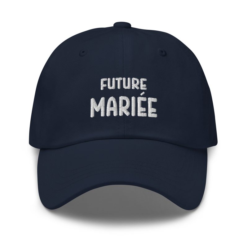 Casquette future mariée bleu marine Casquette future mariée bleu marine