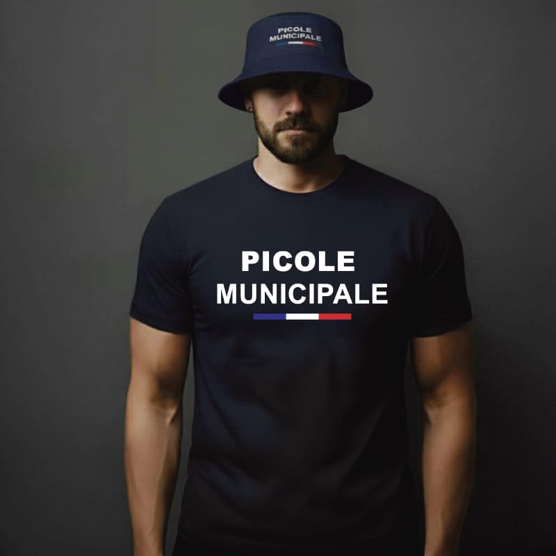 pack picole municipale t shirt bob bleu marine