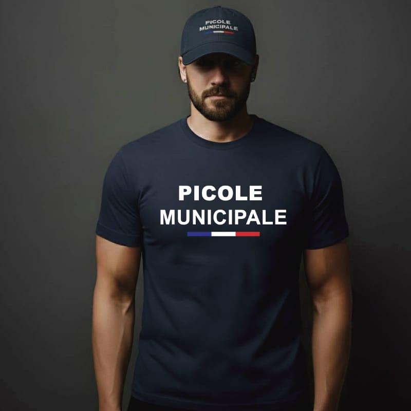 pack picole municipale t shirt casquette bleu marine
