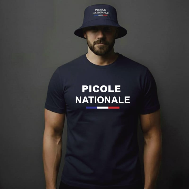pack picole nationale t shirt bob bleu marine