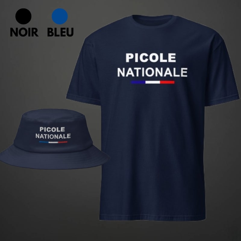 packs picole nationale t shirt bob bleu marine