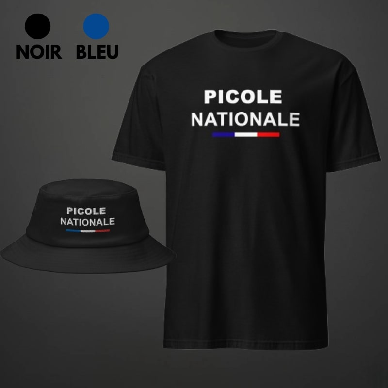packs picole nationale t shirt bob noir