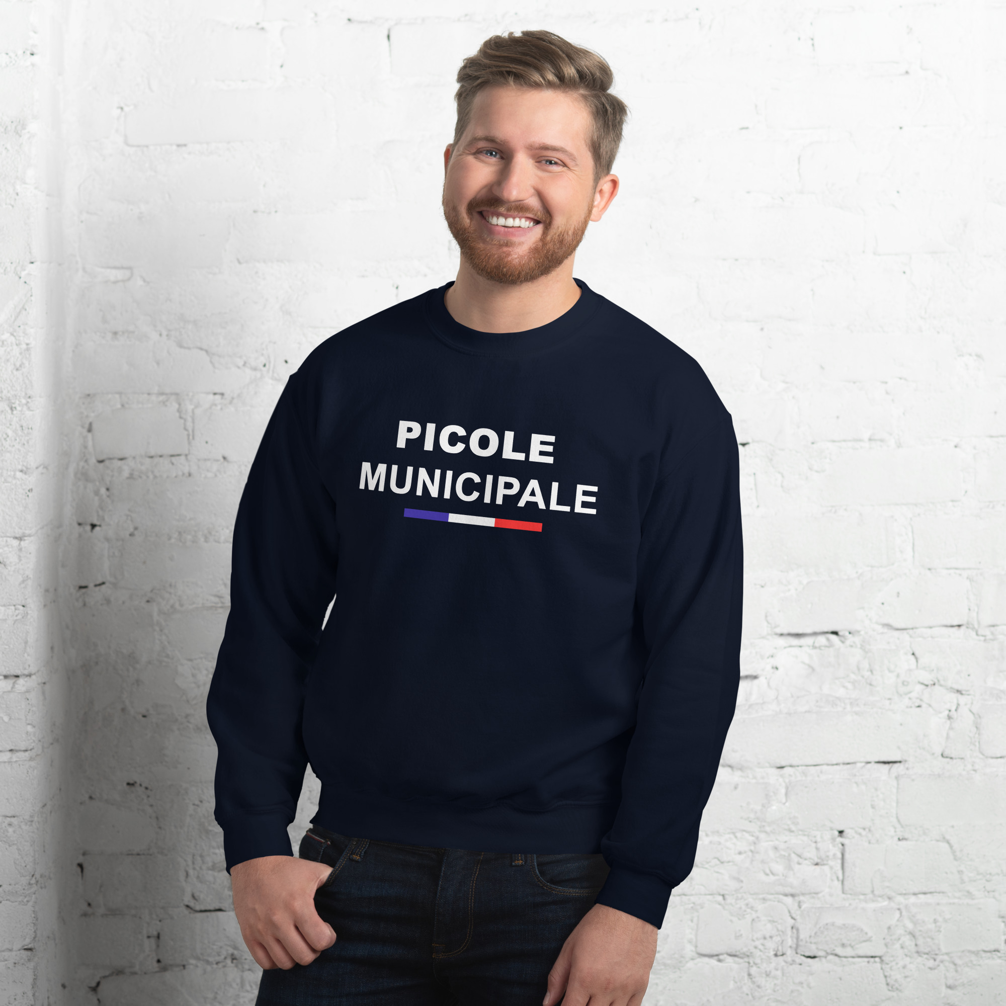 unisex crew neck sweatshirt navy front 68f22285c5cfe jpg