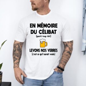 t shirt evg en mémoire du célbat blanc