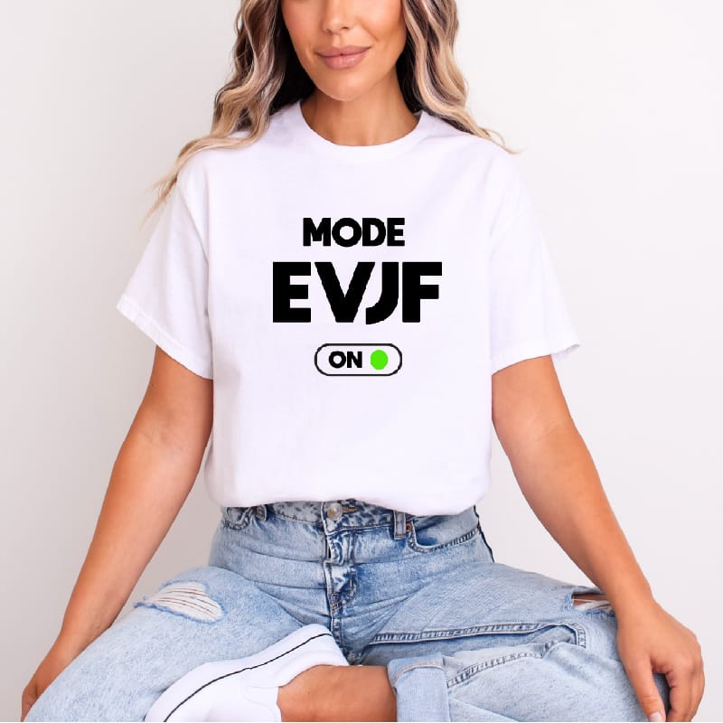 t shirt mode evjf activé blanc